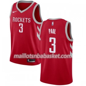 Maillot Homme Houston Rockets Chris Paul 3 Nike 2017-18 Rouge Swingman